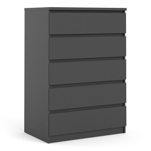 Caia Chest of 5 Drawer Black