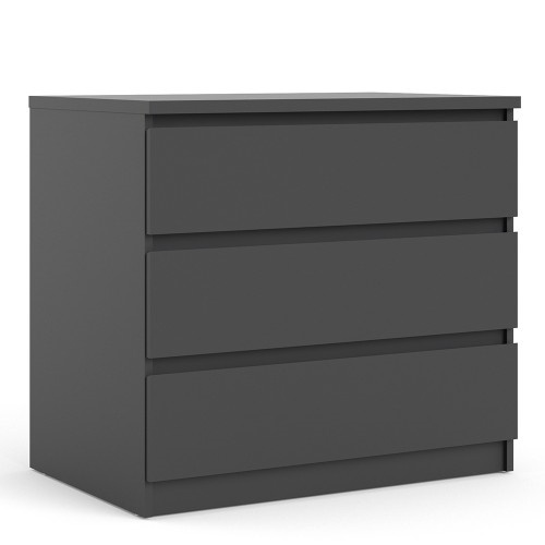 Caia Chest of 3 Drawer Black