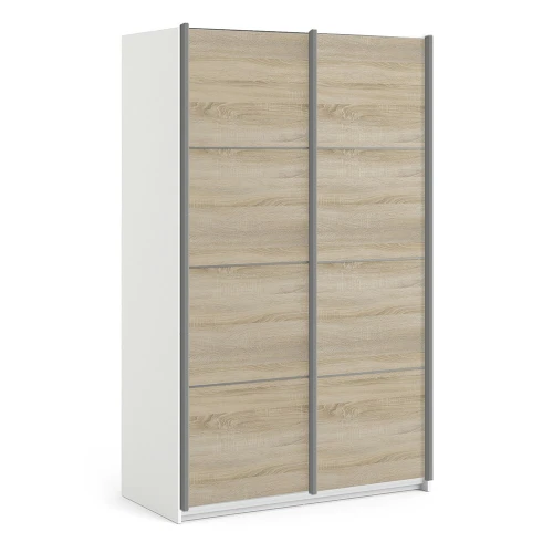 Rona 2 Sliding Wardrobe White/Oak