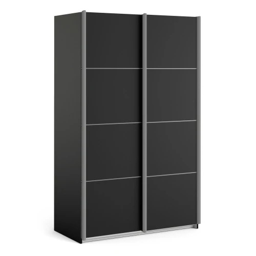 Rona 2 Sliding Wardrobe Black/Black