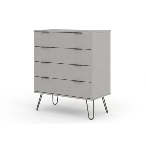 Augusta Grey 4 Drawer Chest Of Drawers