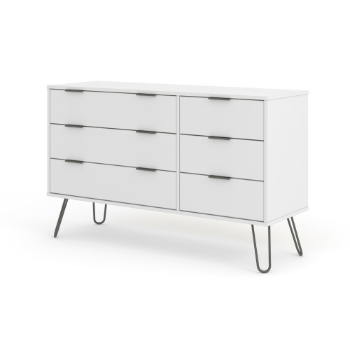 Augusta White 6 Drawer Chest Of Drawers