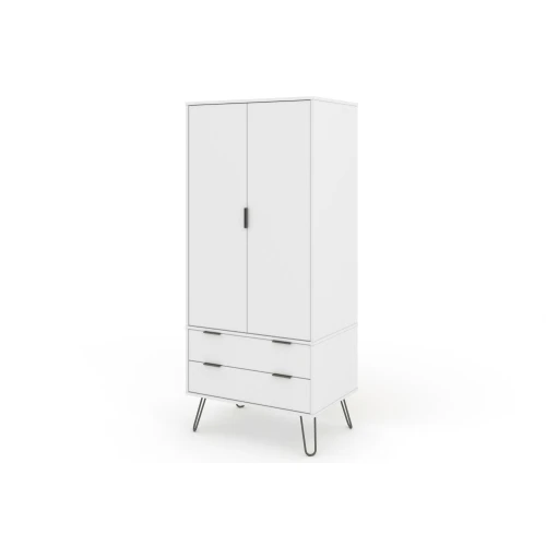 Augusta White 2 Door Wardrobe