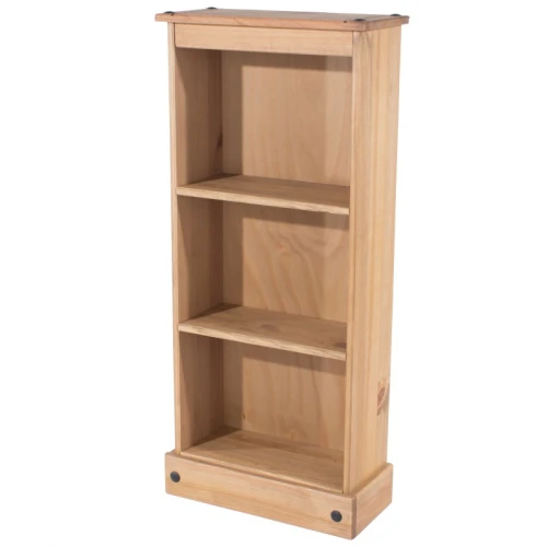 Corona Low Narrow Bookcase Pine