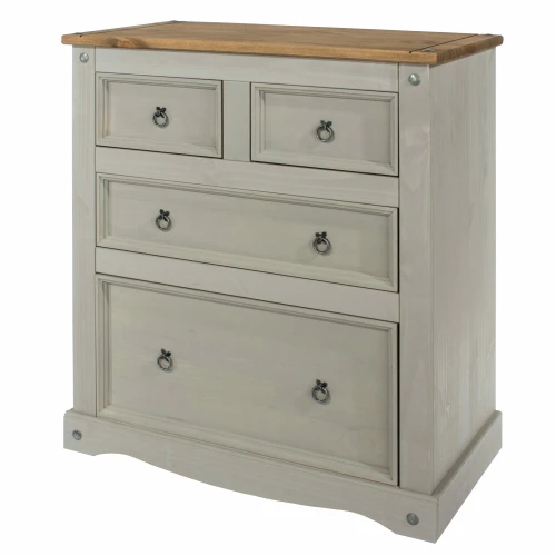 Corona 2x2 Drawer Chest Grey