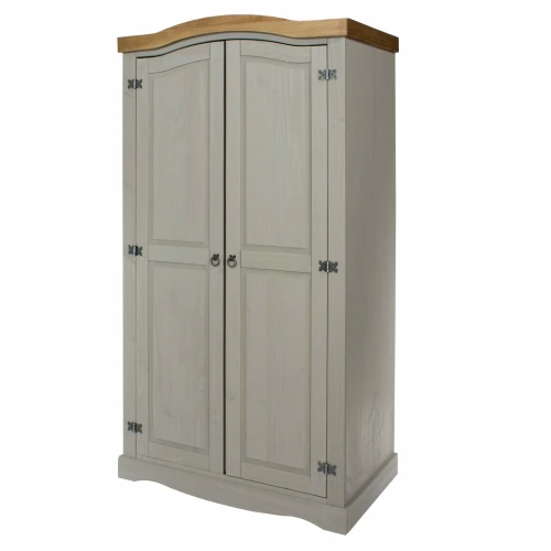 Corona 2 Door Wardrobe Grey