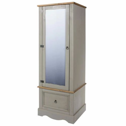 Corona Armoire Wardrobe Grey