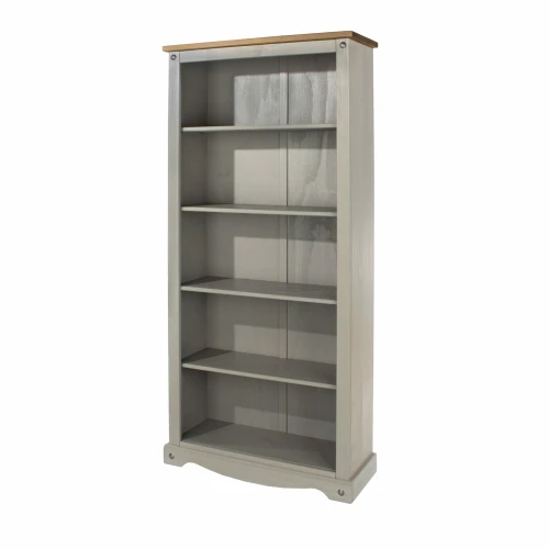 Corona Tall Bookcase Grey