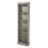 Corona Tall Narrow Bookcase Grey