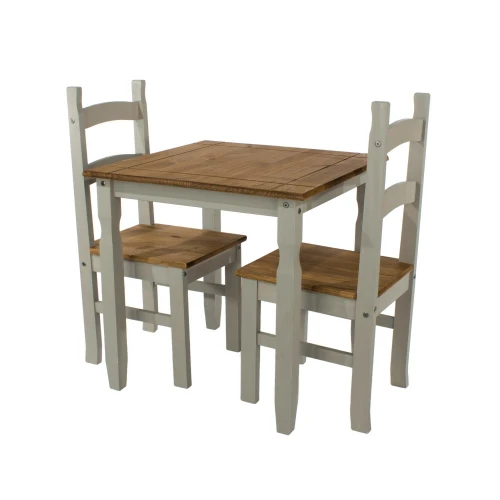 Corona Square Dining Set Grey