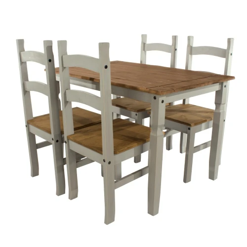 Corona 1180 Rectangular Dining Set Grey