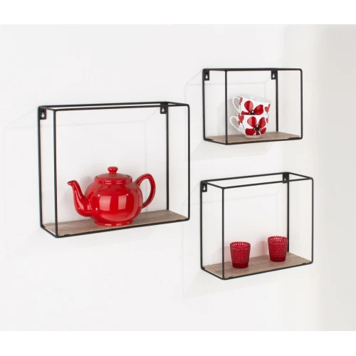 Loft Rectangular Set of 3 Display Shelves