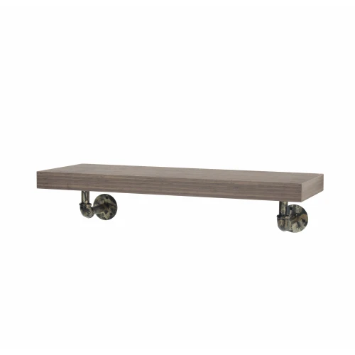 Loft 90cm Wall Shelf with Pipe Design Brackets