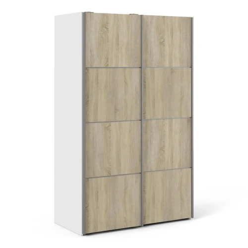 Rona 5 Sliding Wardrobe White/Oak