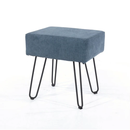 Aspen Blue Rectangular Stool