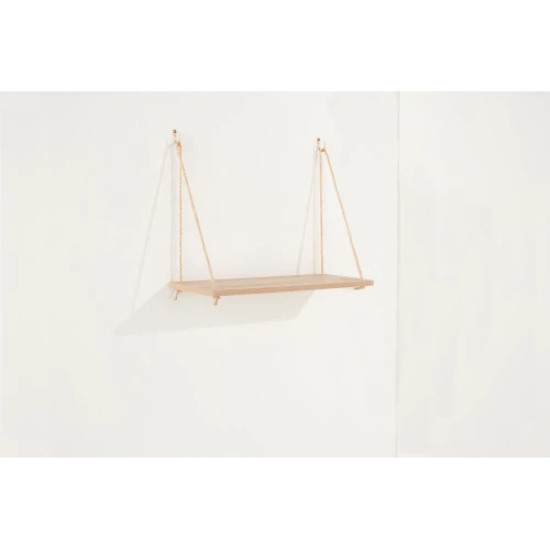 Thames Single rope shelf Oak