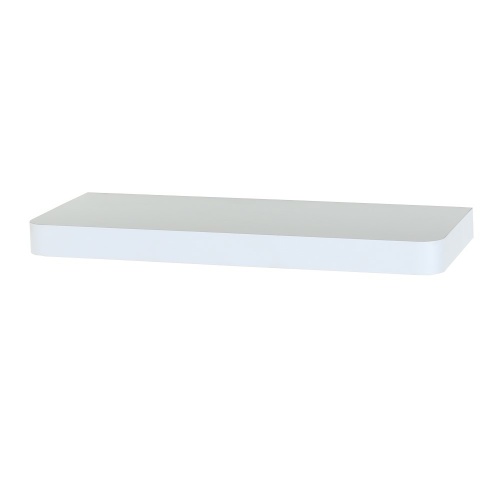 Trent narrow floating shelf kit White 500