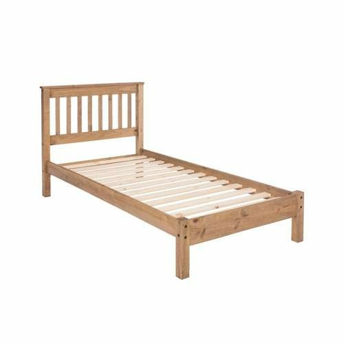 Corona 3Ft Slatted Low End Bed Pine