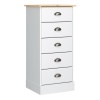 Pola 5 Drawer Chest White