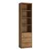 Ribo Tall Narrow bookcase Oak