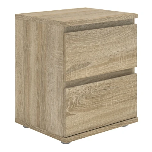 Nova Oak Bedside 2 Drawer