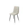 Aspen Light Grey Straight Slit Fabric Chair