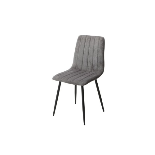Aspen Grey Straight Slit Fabric Chair