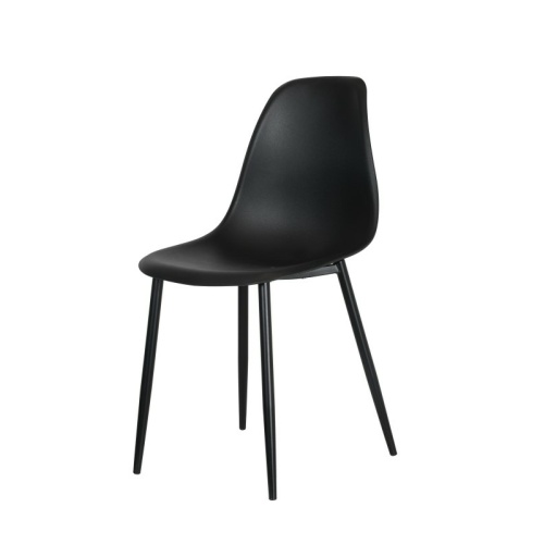 Aspen Curve Black Plastic Chair