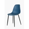 Aspen Curve Blue Plastic Chair