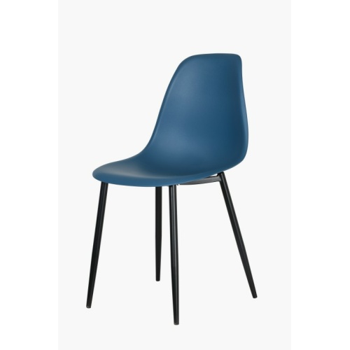 Aspen Curve Blue Plastic Chair