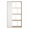 Bookcase 1 Door in Hickory White High Gloss