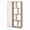 Bookcase 1 Door in Hickory White High Gloss