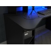 Tez Gaming Desk with LED in Matt Black