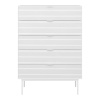 Soma 5 Drawer Chest Pure White Brushed