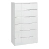 Enna Chest of 6 Drawers in White High Gloss