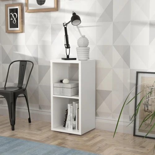 Mauro 1 Shelf Storage Unit Matt White