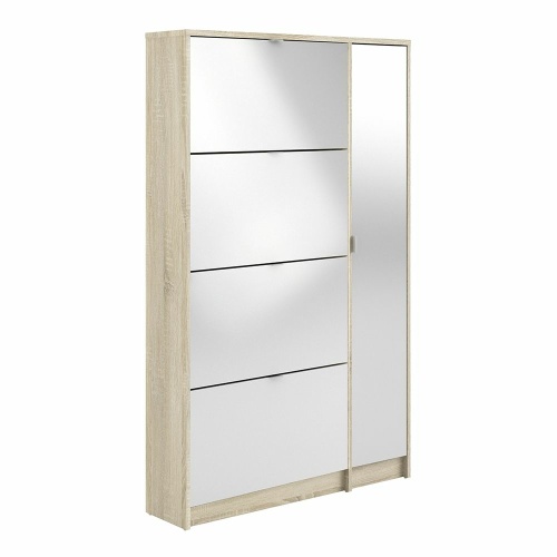 Shoe Cabinet 4 Flip Down Mirror Doors