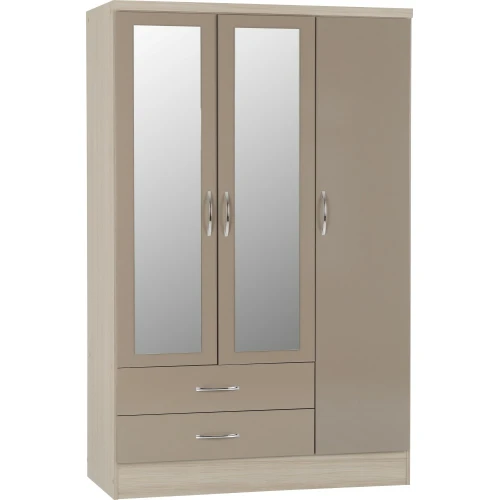 Nevada 3 Door Wardrobe Oyster