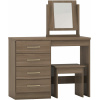 Nevada 4 Drawer Dressing Table Rustic