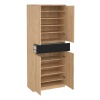 Caia Shoe Cabinet with 4 Doors Oak