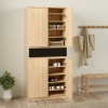 Caia Shoe Cabinet with 4 Doors Oak