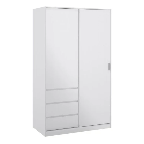 Caia Wardrobe with 1 Sliding Door white