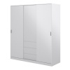 Caia Wardrobe with 2 Sliding Doors White