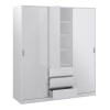 Caia Wardrobe with 2 Sliding Doors White