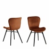 Batilda Dining Chair in Copper Pair