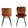 Batilda Dining Chair in Copper Pair