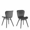 Batilda Dining Chair in Dark Grey Pair