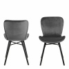 Batilda Dining Chair in Dark Grey Pair