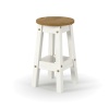 Corona White low breakfast stools (pair)