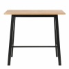 Chara Bar Table in Black & Oak